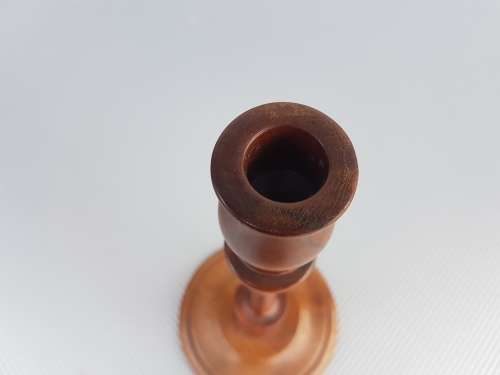 Vintage! 28.5cm Wood Turned Candlestick Holder.