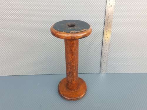 Vintage! Textile Spool, Wooden Spinning Bobbins,  Wood Spindles