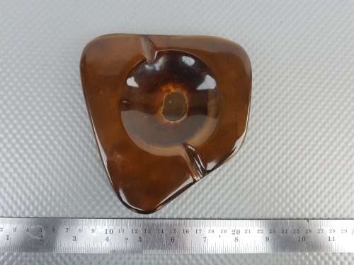Vintage! Tiger`s Eye Stone Ashtray.