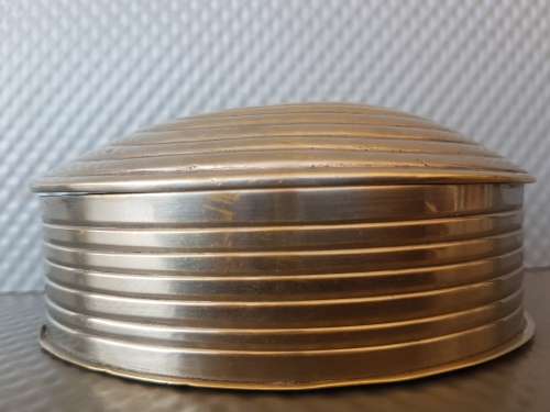 Vintage! Clam Shell Silver Plated Trinket Box With Lid.