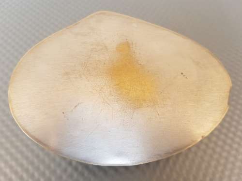 Vintage! Clam Shell Silver Plated Trinket Box With Lid.