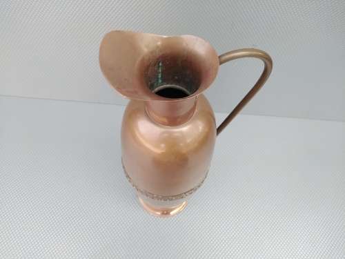 Vintage!  Elegant Copper Jug / Ewer With Handle