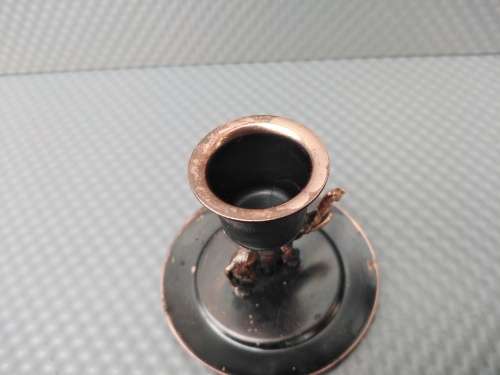 Vintage! Brass Finish Souvenir Elephant Candle Holders.