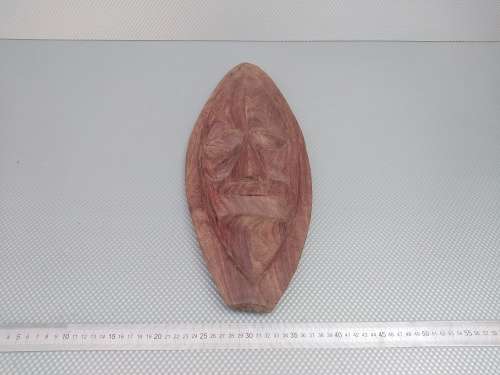 Vintage! African Hand Carved Wooden Mask Hanging.