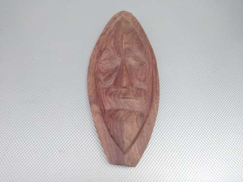 Vintage! African Hand Carved Wooden Mask Hanging.