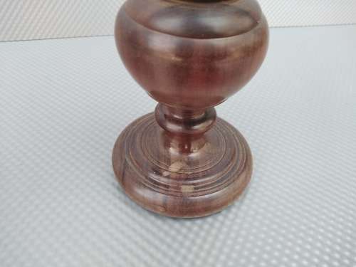 Vintage! Beautiful Pair Of Hand Carved Wooden Vases.