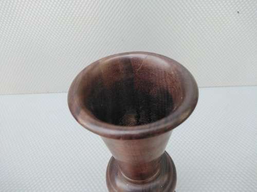 Vintage! Beautiful Pair Of Hand Carved Wooden Vases.