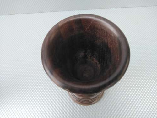 Vintage! Beautiful Pair Of Hand Carved Wooden Vases.