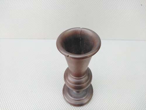 Vintage! Beautiful Pair Of Hand Carved Wooden Vases.