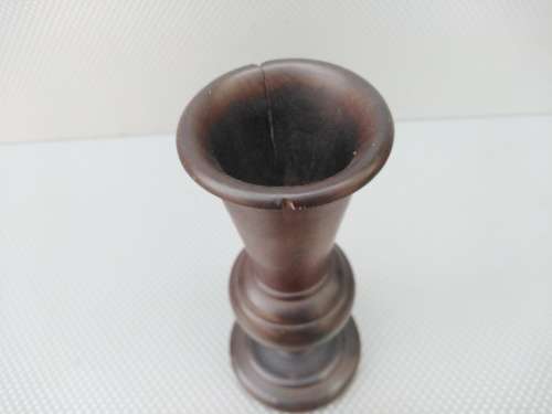Vintage! Beautiful Pair Of Hand Carved Wooden Vases.