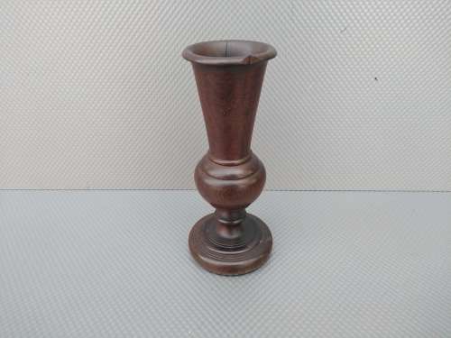 Vintage! Beautiful Pair Of Hand Carved Wooden Vases.