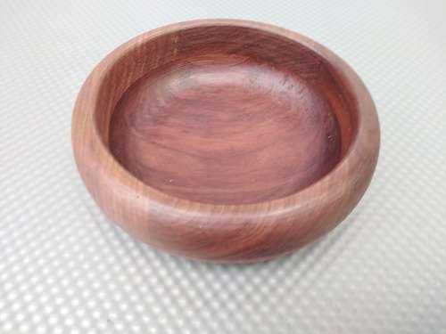 Vintage! Pair Of Hand Made Wooden Bowls 14cm.