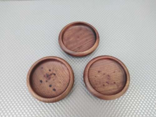Vintage! Trio Of Wooden Trinket / Pin Dishes.