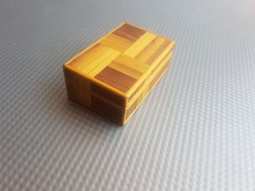 Vintage! Bamboo Trinket Box.