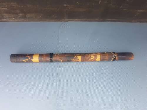 Vintage! Traditional Valiha Madagascar Musical Instrument With Strings.