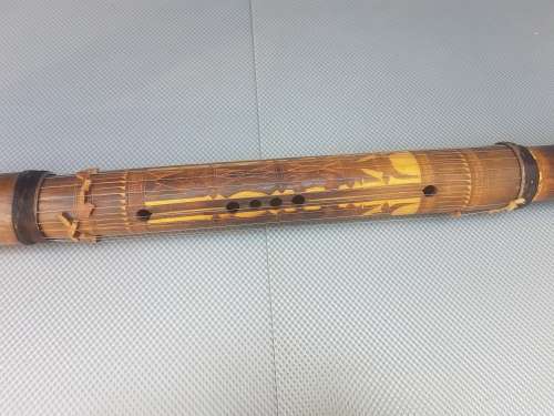 Vintage! Traditional Valiha Madagascar Musical Instrument With Strings.
