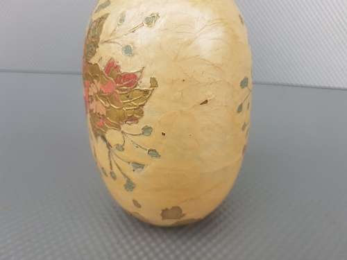 Vintage! Pair Of Solid Brass Floral Urns From India.