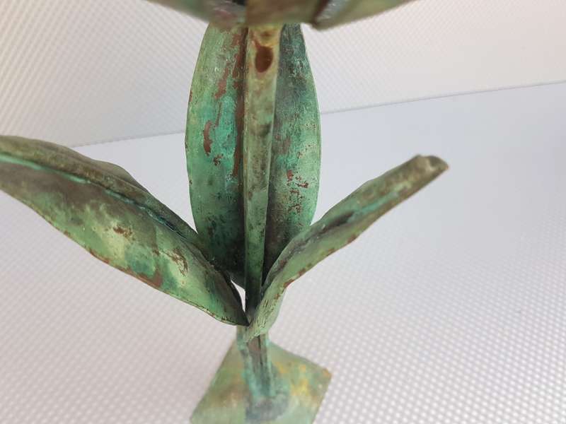 Vintage! Wrought Iron Open Tulip Candle Holders.