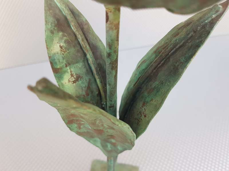 Vintage! Wrought Iron Open Tulip Candle Holders.