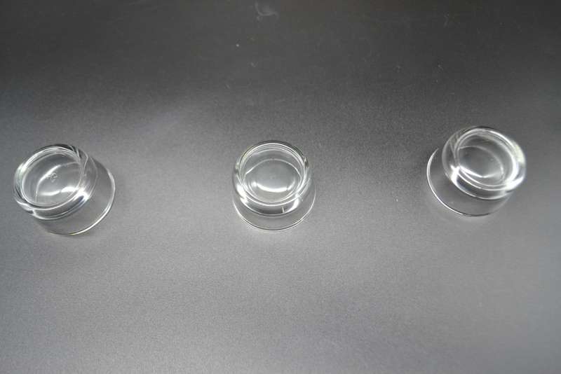 Vintage! 3 Division Tea Light Wood & Glass Candle Holder.