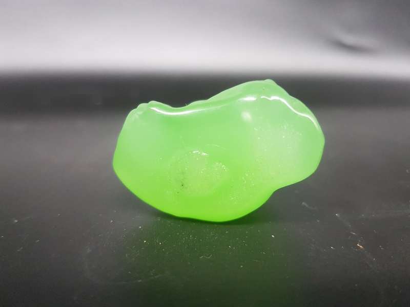 Vintage! Jadeite Green Faux Jade Happy Buddha Statue Figurine.