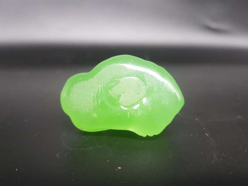 Vintage! Jadeite Green Faux Jade Happy Buddha Statue Figurine.