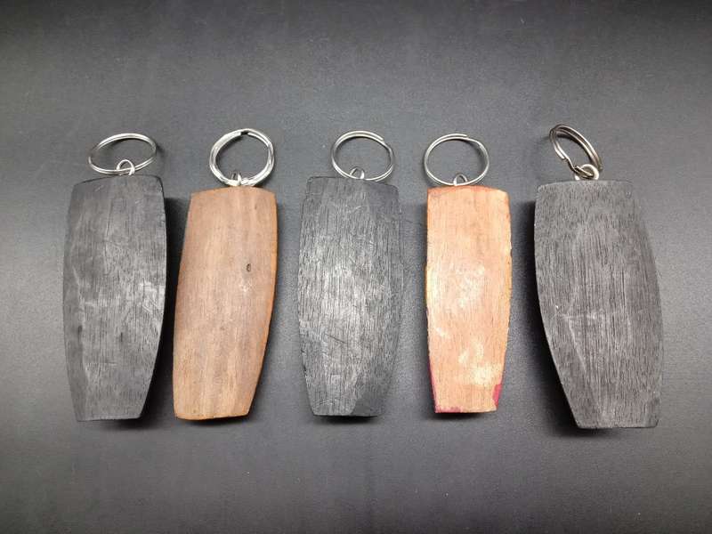 Africa Tribal Souvenir Keyring - Cape Town Wood Sculpted Mask Keychain (5 AVAILABLE - BID PER ITEM)