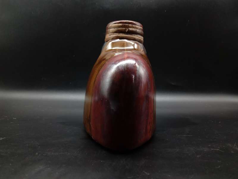 Vintage! Handmade Autumn Toned Ceramic Flower Holder.