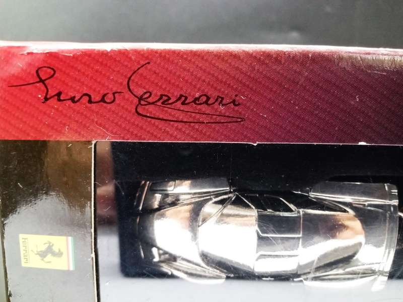 Fantastically Sleek! Enzo Ferrari Model Car Shell V-Power Keyring Key Chain  (10.5cm x 2.5cm)