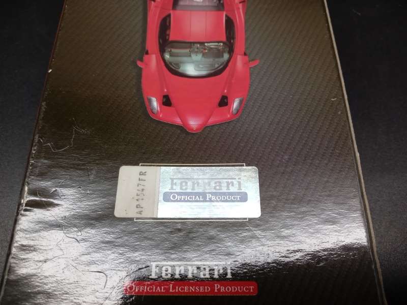 Fantastically Sleek! Enzo Ferrari Model Car Shell V-Power Keyring Key Chain  (10.5cm x 2.5cm)