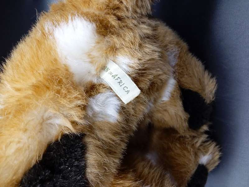 COLLECTION OF 6 BORN IN AFRICA STUFFED ANIMALS MOST WITH BEAN BAG TUMMY`S