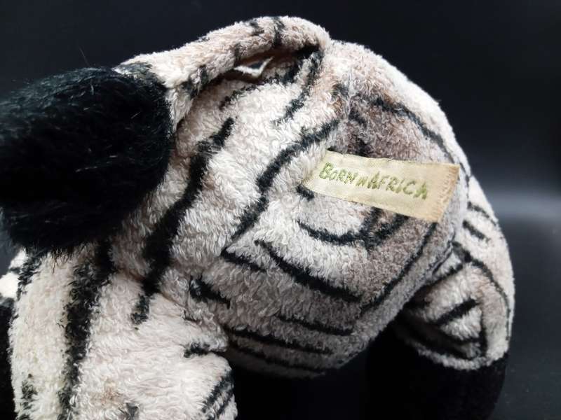 COLLECTION OF 6 BORN IN AFRICA STUFFED ANIMALS MOST WITH BEAN BAG TUMMY`S