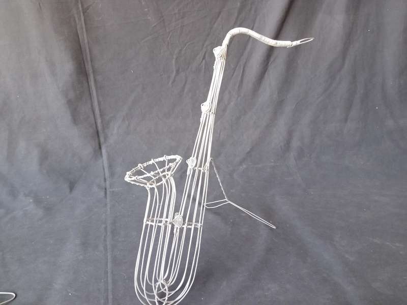 Trio of Awesome Wire Musical Instruments (Sax - 50cm / Trombone - 50cm / Clarinet - 50cm)