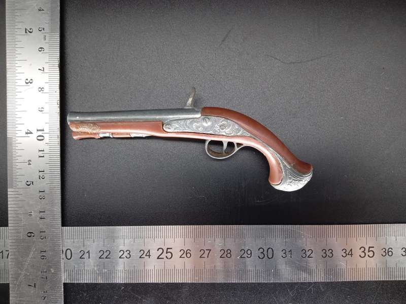 Vintage! Marx Miniature Diecast - Flintlock Pistol - Cap Gun - 1761