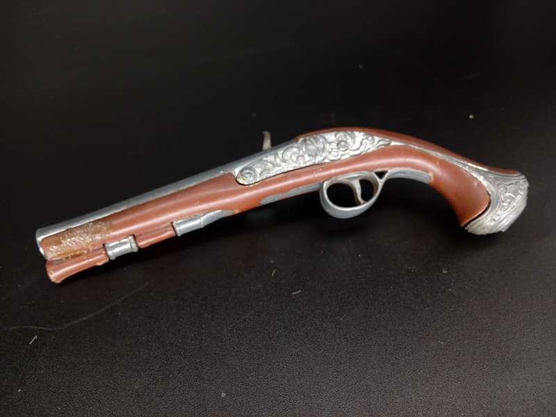 Vintage! Marx Miniature Diecast - Flintlock Pistol - Cap Gun - 1761