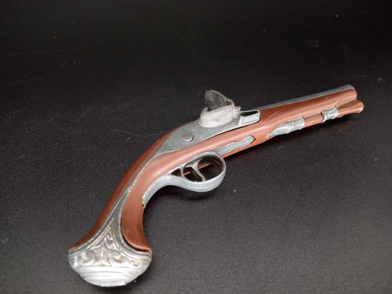 Vintage! Marx Miniature Diecast - Flintlock Pistol - Cap Gun - 1761