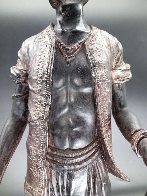 Vintage! Orientalist Nobleman/ Warrior - Detailed Resin Sculpture (Repaired)