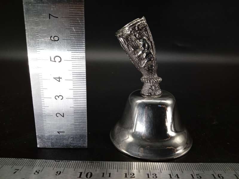 Vintage! Souvenir Bell - Embossed Lion and Elephant design