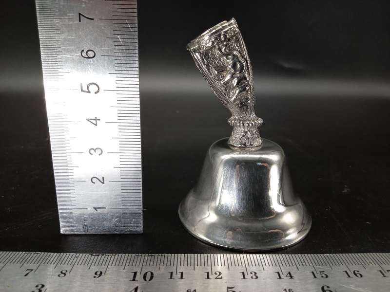 Vintage! Souvenir Bell - Embossed Lion and Elephant design
