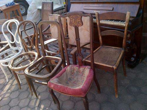 Chairs and piano