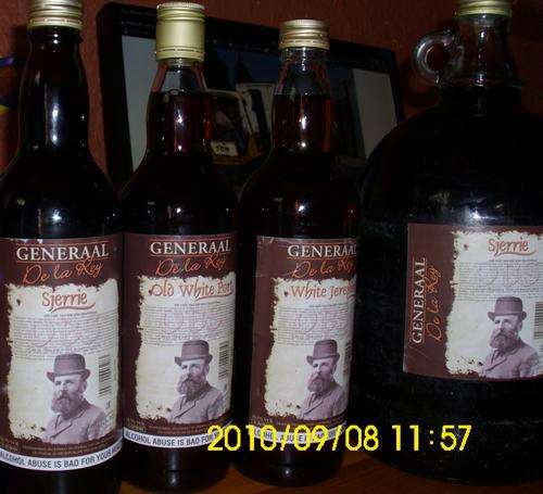Generaal De la Rey Sjerrie, Port en Jerepigo Soetwyne