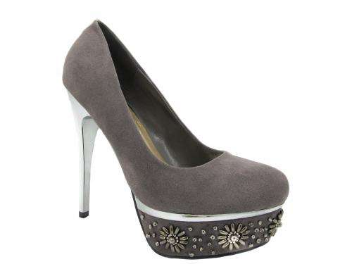 SALE!! PLUM Delicious Grey Platform Pumps (Size 8)