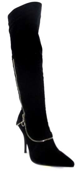 PLUM Delicious Lolita Boots - Overlapping Zipper Detail