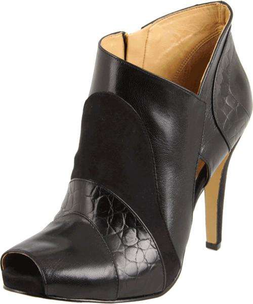 Nine West Peep Toe Ankle Boots (Genuine Leather)