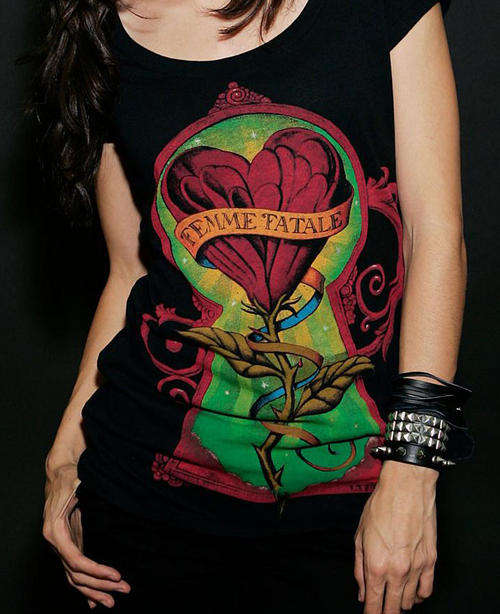 Iron Fist Fleur Fatale Scoop Neck Tee (Small, Medium, Large)