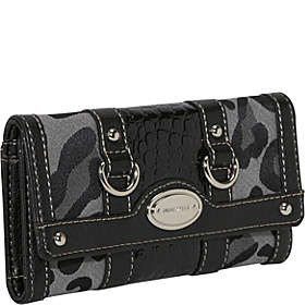 Nine West Leopard Jacquard Wallet
