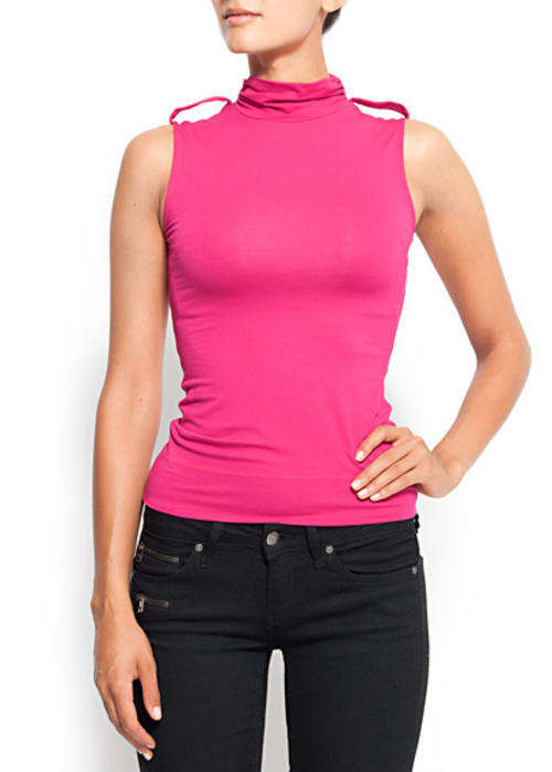 Mango Turtle Neck Top