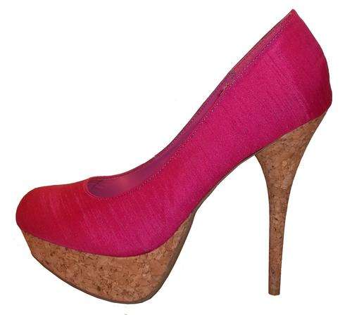 ZOOM Cork Platform Heels (Size 7)