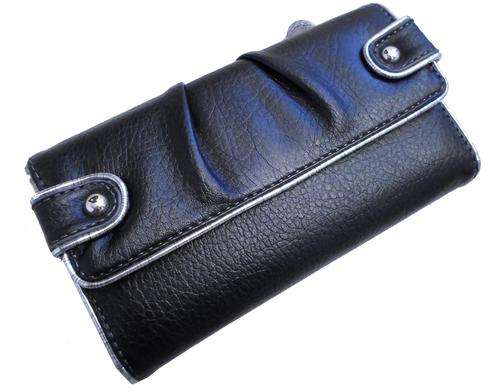 Nine & Co Silver Lining Cheque Book Wallet