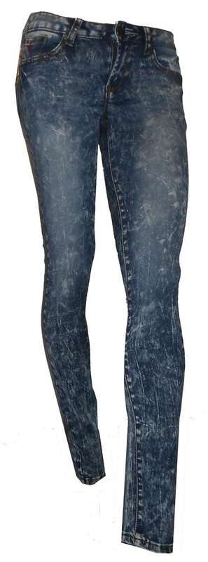 Soviet Acid Washed Stretch Power Skinnies